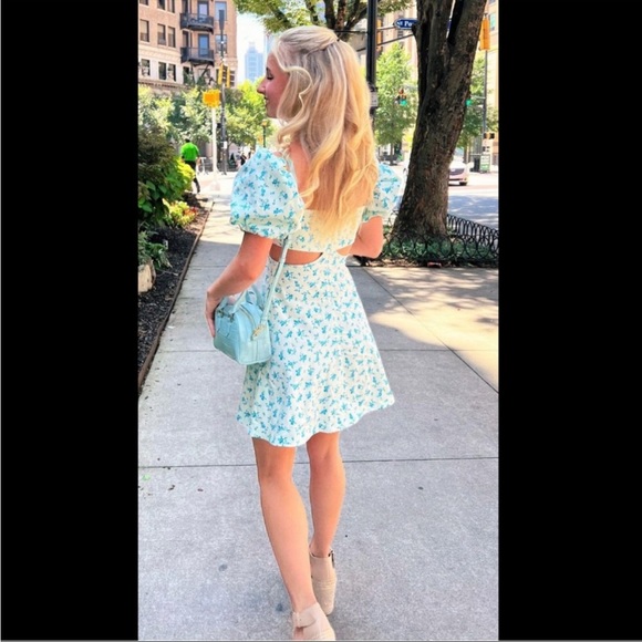 New Zara Floral Cut Out Dress - Picture 14 of 16